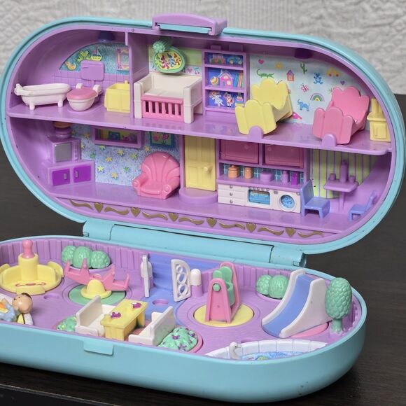 90s Polly Pocket Baby Stampin Playground Bluebird Mini Toy Art Set Cute Kawaii - Picture 3 of 16